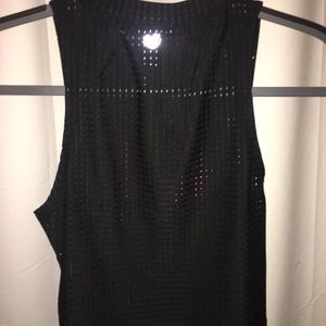 Forever 21 Tops - Forever 21 Cropped Mesh Black Surf Tank Top Forever 21 Tops - Forever 21 Cropped Mesh Black Surf Tank Top
